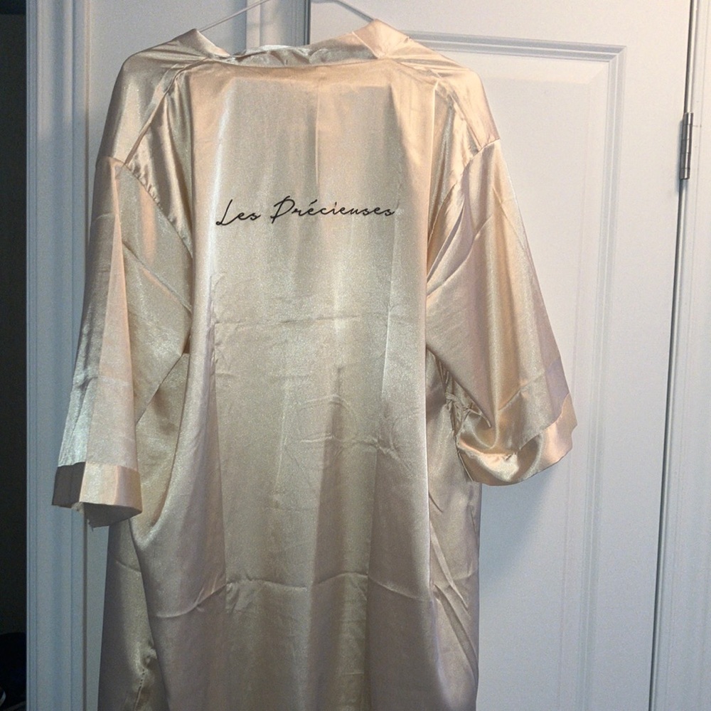 Cream one-size Satin Robe